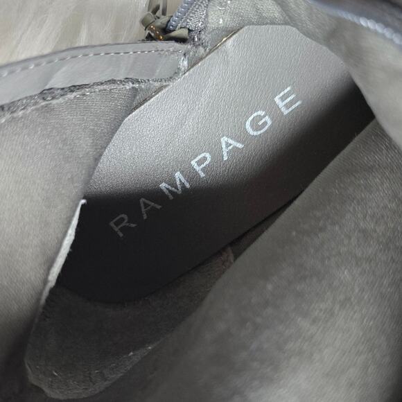 Rampage Batari Fabric Upper Faux Leather Studded Gray Boots 6 - Picture 7 of 8